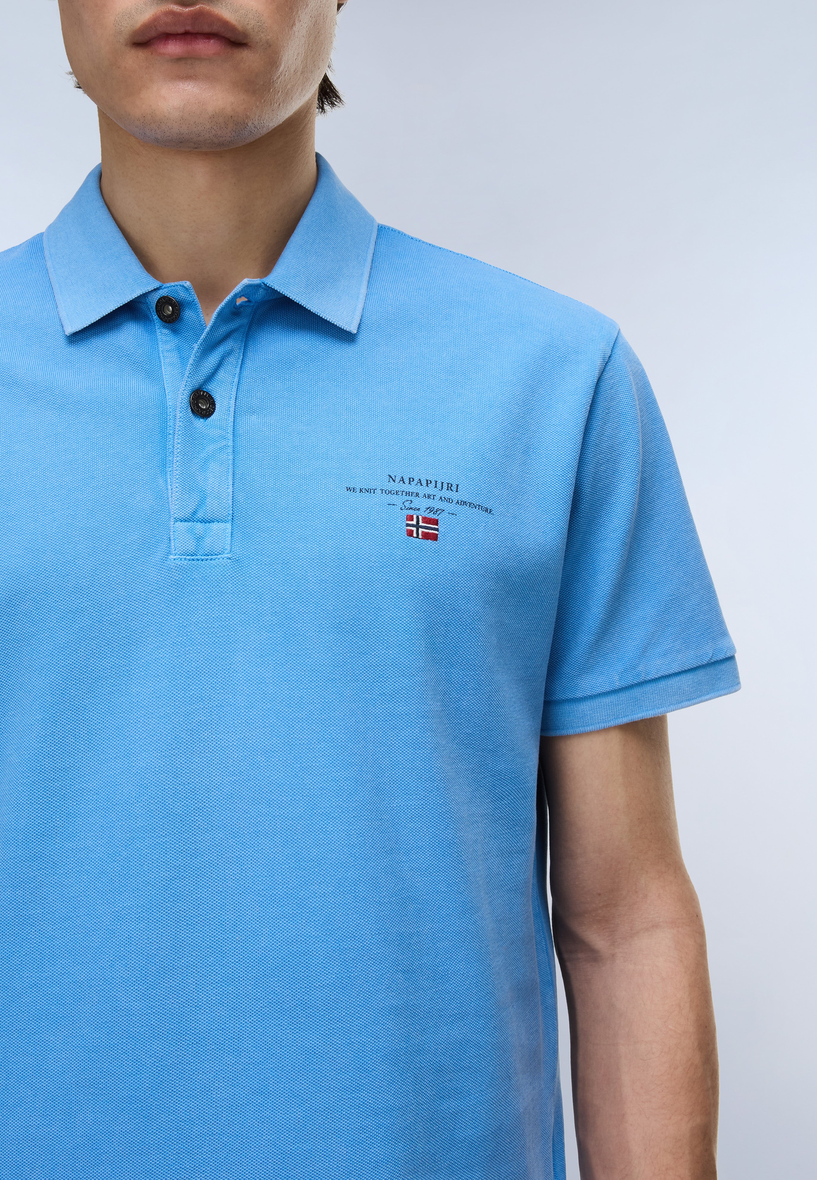 Elbas Short Sleeve Pique Polo Shirt - Image 4