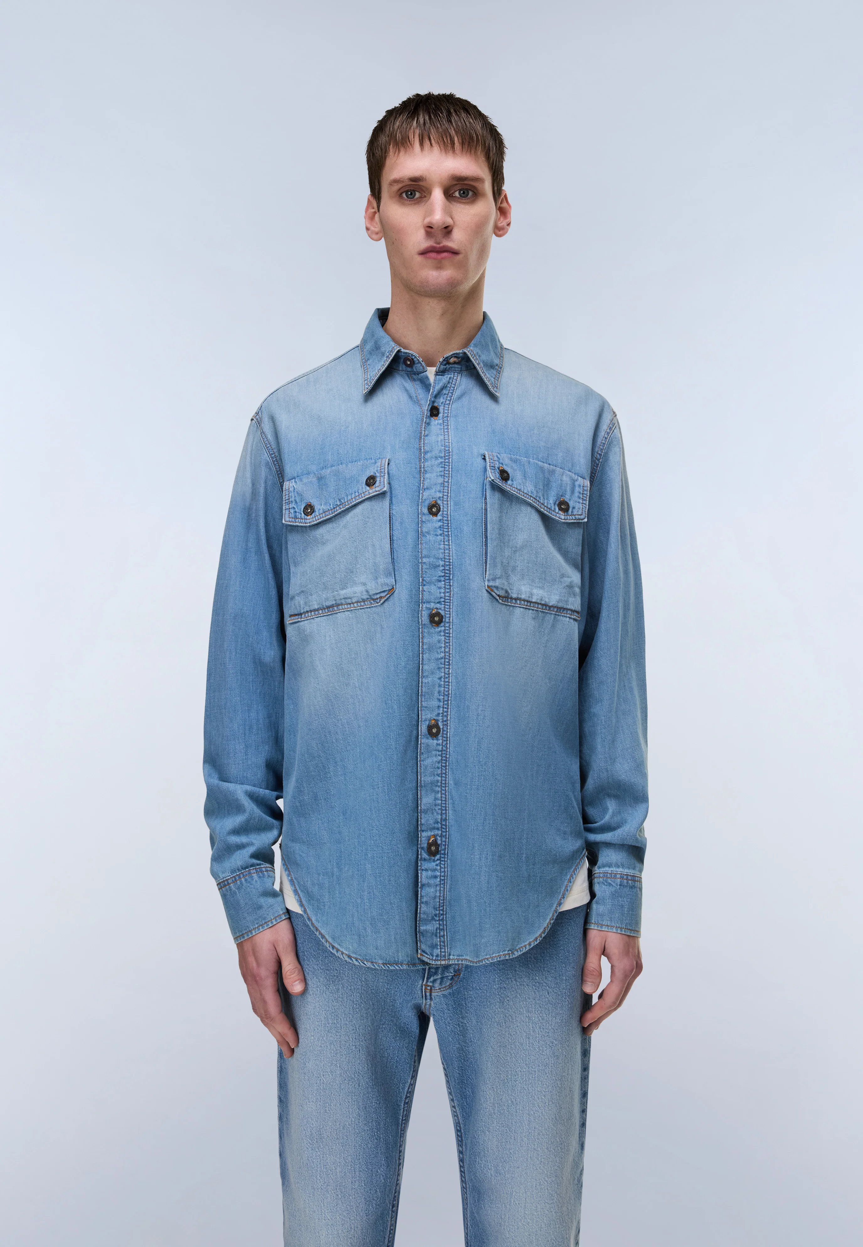 Kiene Denim Long Sleeve Shirt - Image 4